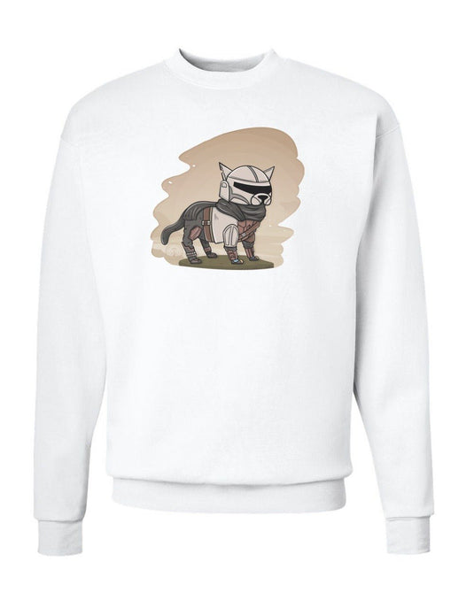 Unisex | Meowdalorian | Crewneck Sweatshirt - Arm The Animals Clothing LLC