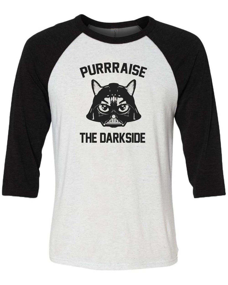 Load image into Gallery viewer, Unisex | Purraise The Darkside | 3/4 Sleeve Raglan - Arm The Animals Clothing LLC
