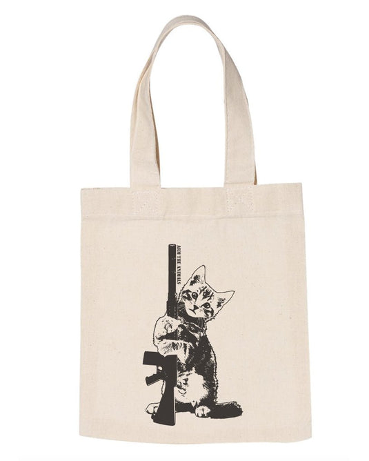 Accessories | Ain't Kitten Around | Tote Bag - Arm The Animals Clothing Co.