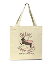 Accessories | Olive The Super Sheep | Tote Bag - Arm The Animals Clothing Co.