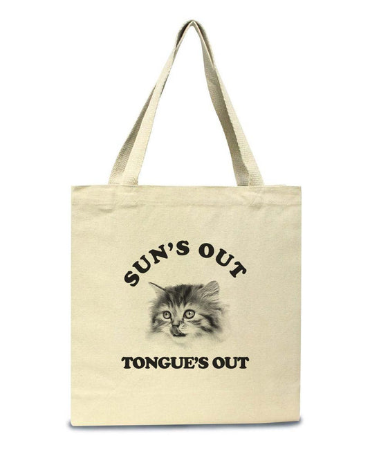 Accessories | Sun’s Out, Tongue’s Out | Tote Bag - Arm The Animals Clothing Co.