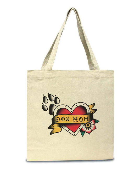 Accessories | Tattoo Dog Mom | Tote Bag - Arm The Animals Clothing Co.