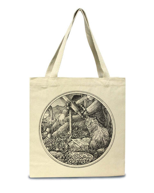 Accessories | The Cat and The Telescope | Tote Bag - Arm The Animals Clothing Co.