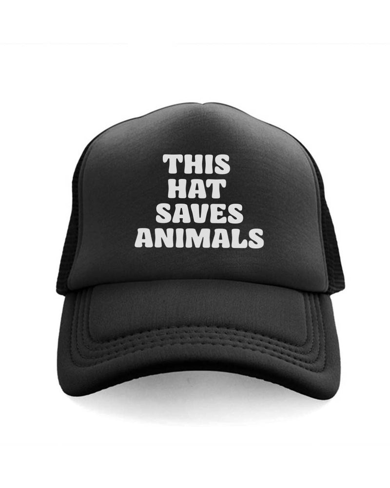 Load image into Gallery viewer, Accessory | This Hat Saves Animals | Trucker Hat - Arm The Animals Clothing Co.
