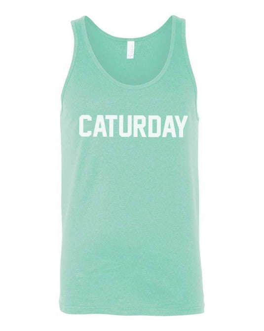 Men's | Caturday | Tank Top - Arm The Animals Clothing Co.