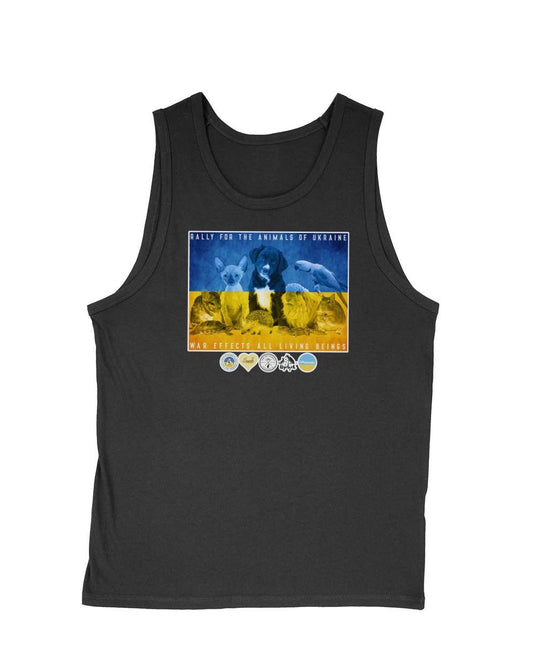 Men's | Rally For Ukraine | Tank Top - Arm The Animals Clothing Co.
