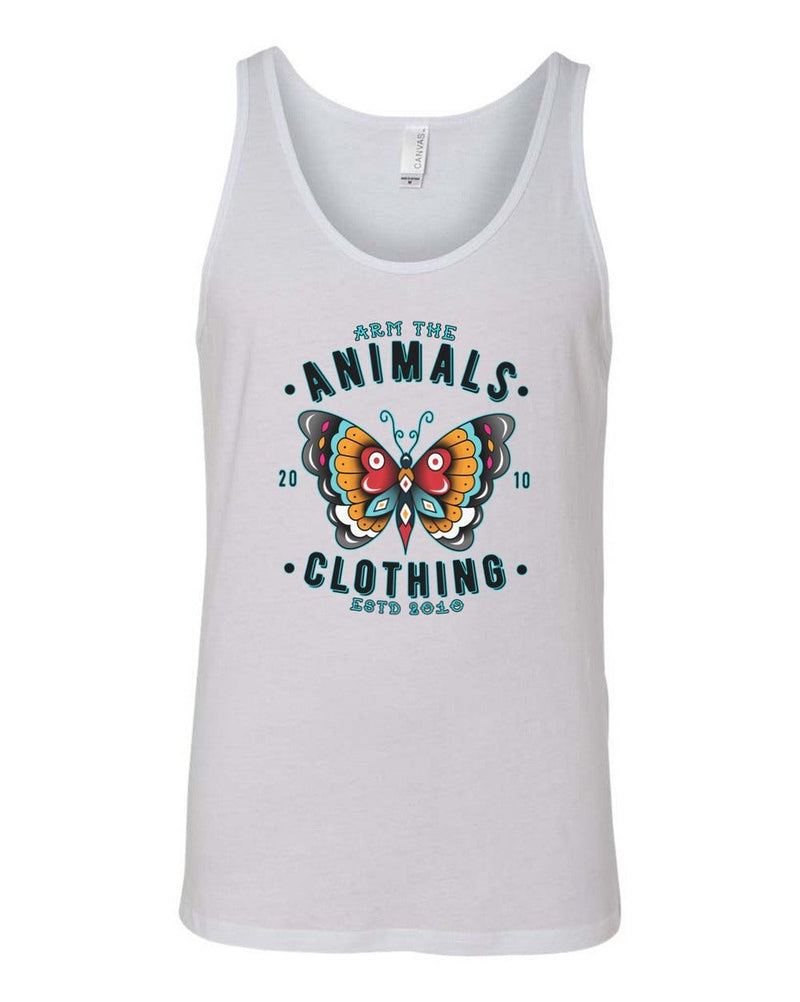 Load image into Gallery viewer, Men&#39;s | Varsity Butterfly | Tank Top - Arm The Animals Clothing Co.
