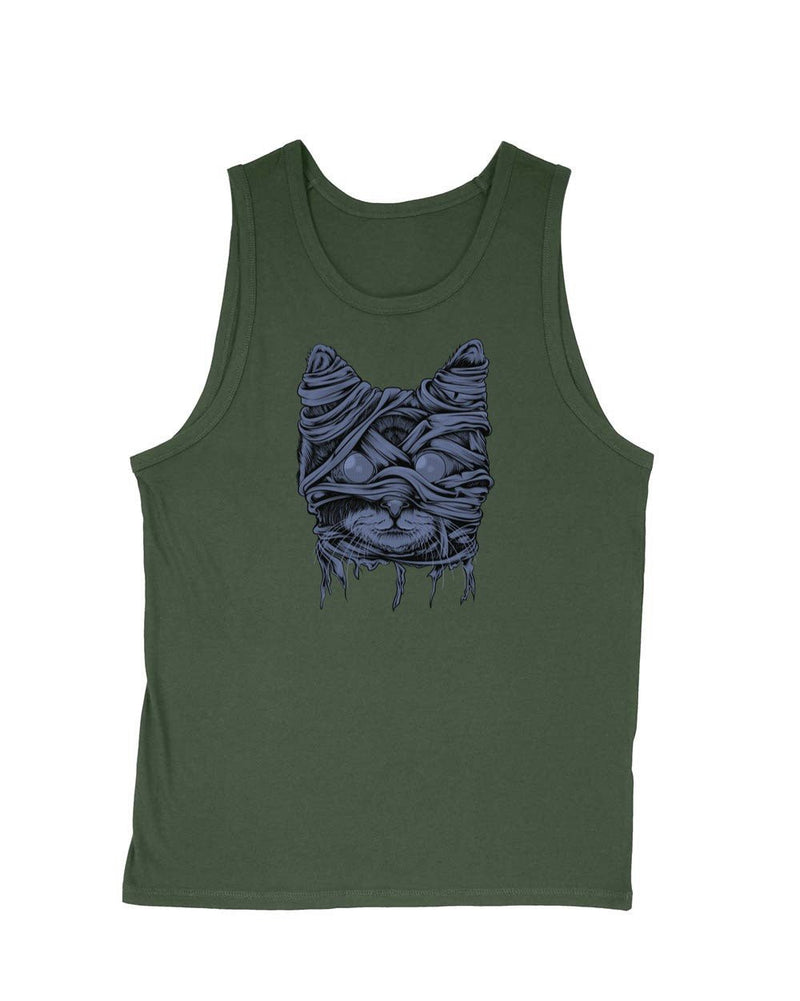 Load image into Gallery viewer, Men&#39;s | Zombie Mummy Cat | Tank Top - Arm The Animals Clothing Co.

