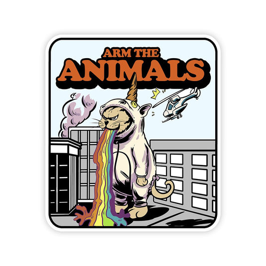 Stickers | Cat Vomit | Die Cut Sticker - Arm The Animals Clothing LLC