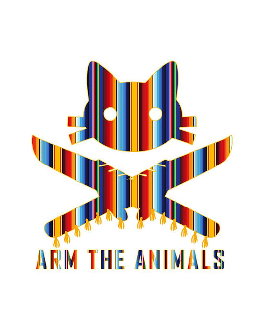 Unisex | 9 Lives Serape | Crewneck Sweatshirt - Arm The Animals Clothing Co.