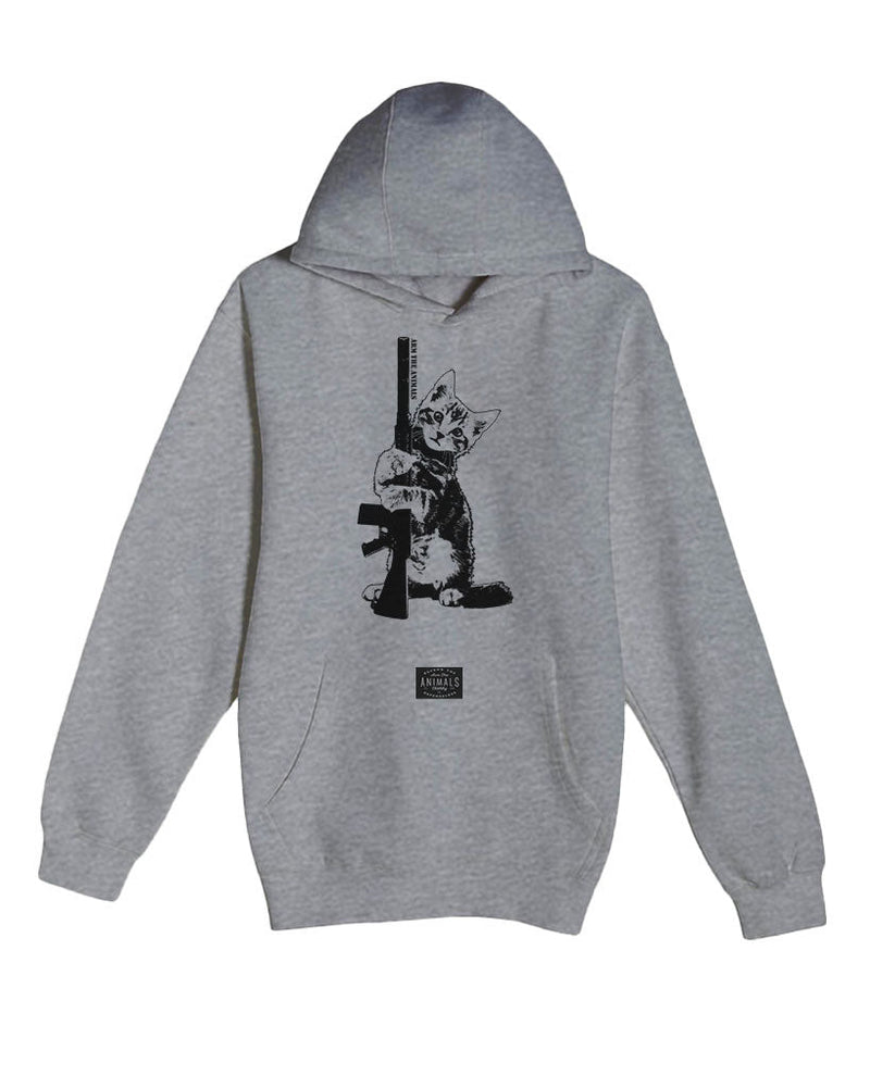 Load image into Gallery viewer, Unisex | Ain&#39;t Kitten Around | Hoodie - Arm The Animals Clothing Co.
