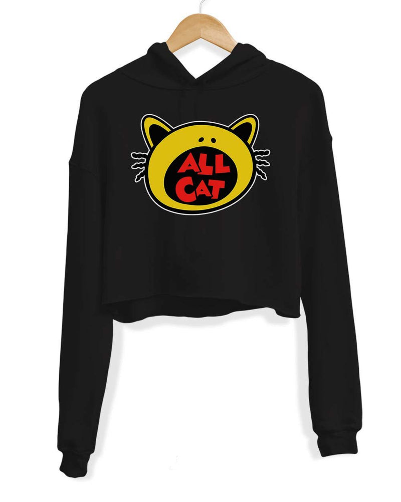 Load image into Gallery viewer, Unisex | All Cat | Crop Hoodie - Arm The Animals Clothing Co.
