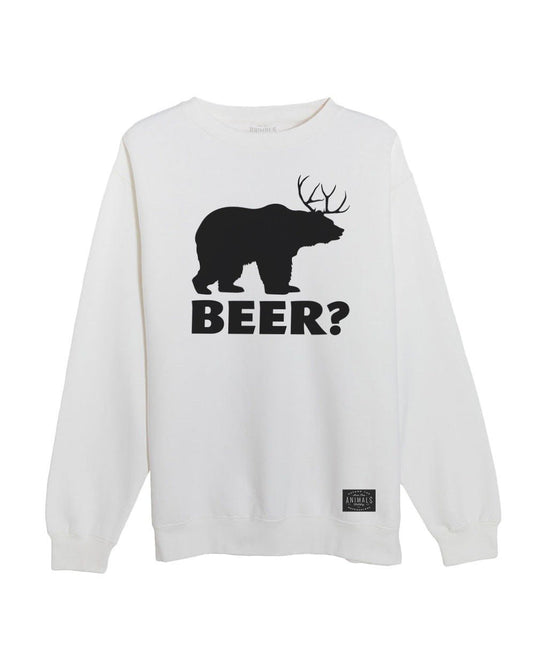 Unisex | BEER? | Crewneck Sweatshirt - Arm The Animals Clothing Co.