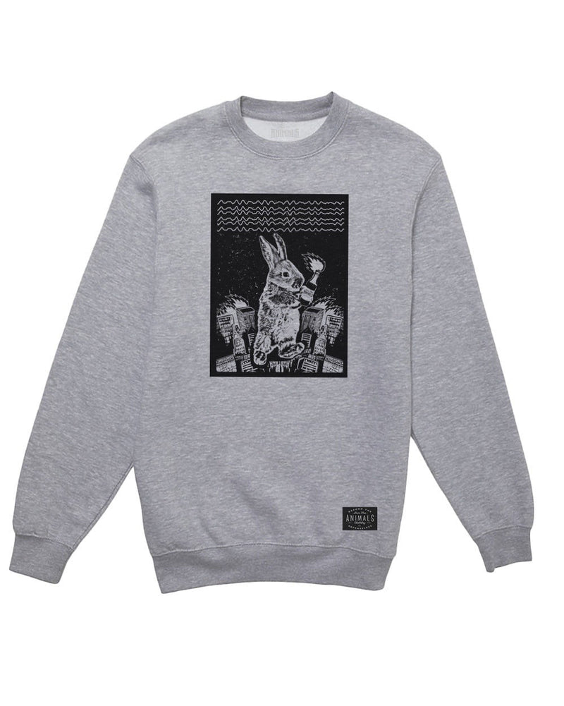 Load image into Gallery viewer, Unisex | Bunzilla | Crewneck Sweatshirt - Arm The Animals Clothing Co.
