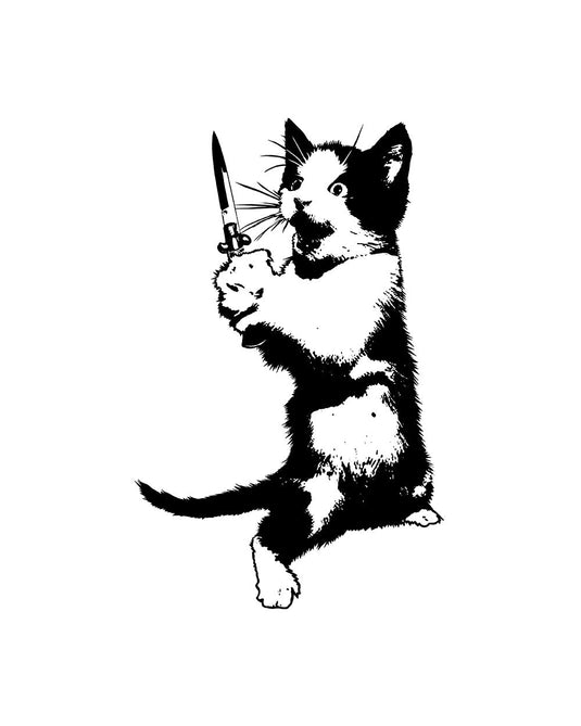 Unisex | Cat The Ripper | 3/4 Sleeve Raglan - Arm The Animals Clothing LLC