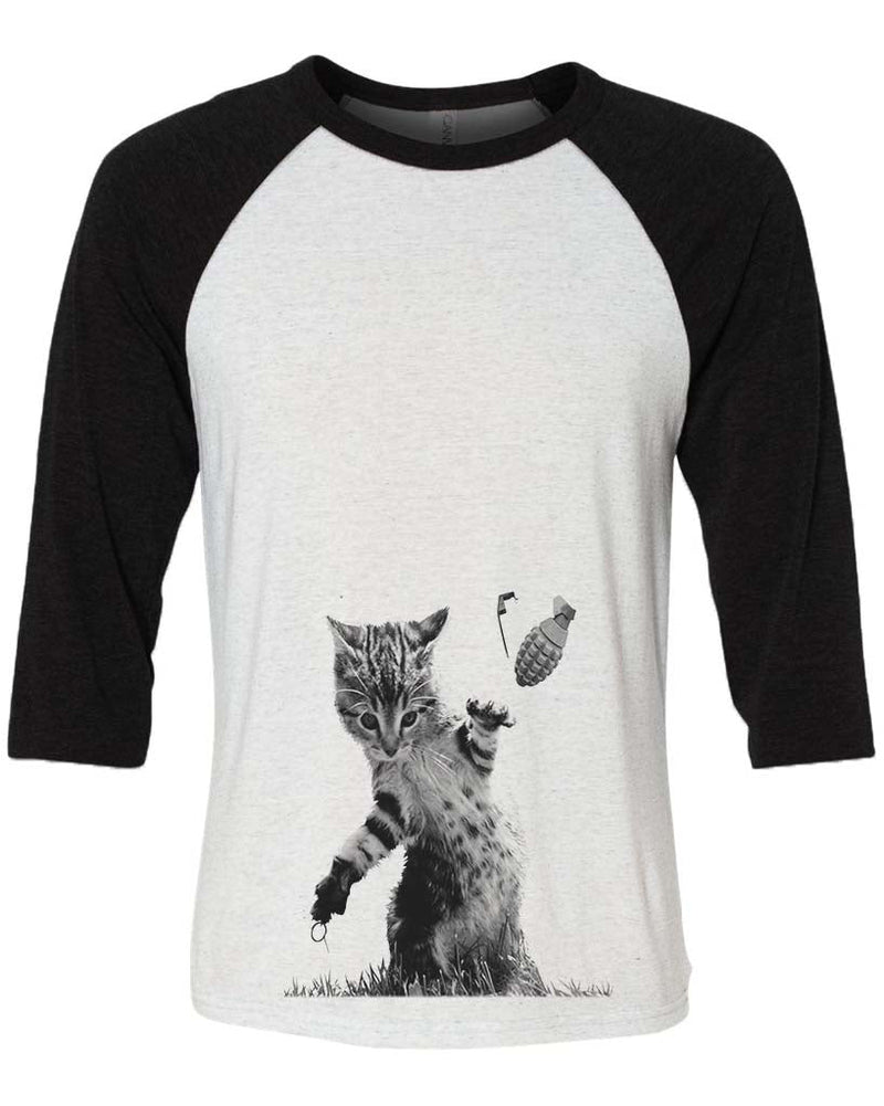 Load image into Gallery viewer, Unisex | Catastrophe 2.0 | 3/4 Sleeve Raglan - Arm The Animals Clothing Co.
