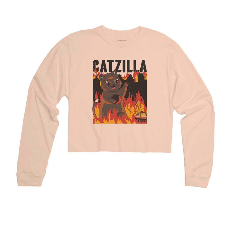 Load image into Gallery viewer, Unisex | Catzilla | Cutie Long Sleeve - Arm The Animals Clothing Co.
