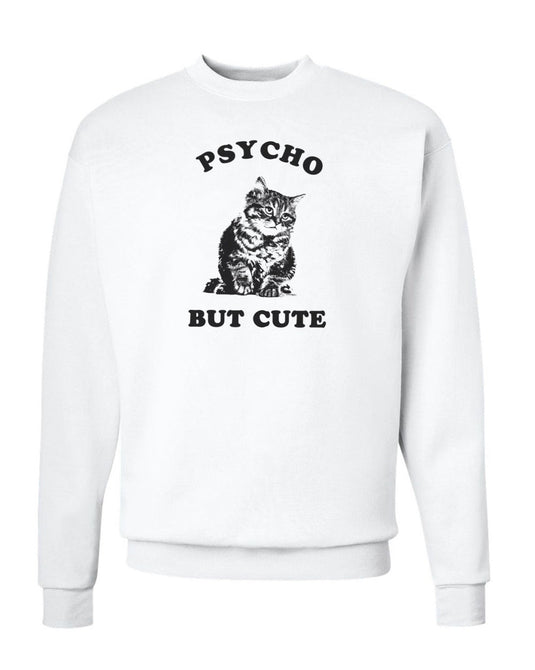Unisex | Cute But Psycho | Crewneck Sweatshirt - Arm The Animals Clothing Co.