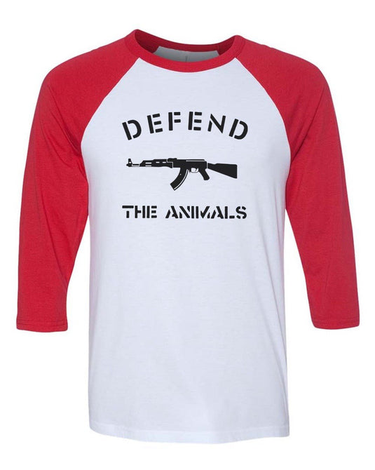 Unisex | Defend The Animals | 3/4 Sleeve Raglan - Arm The Animals Clothing Co.