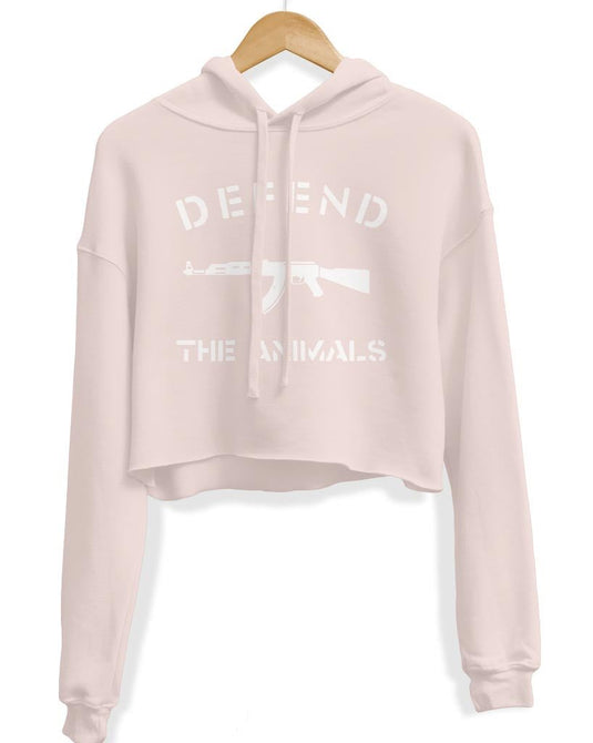 Unisex | Defend The Animals | Crop Hoodie - Arm The Animals Clothing Co.