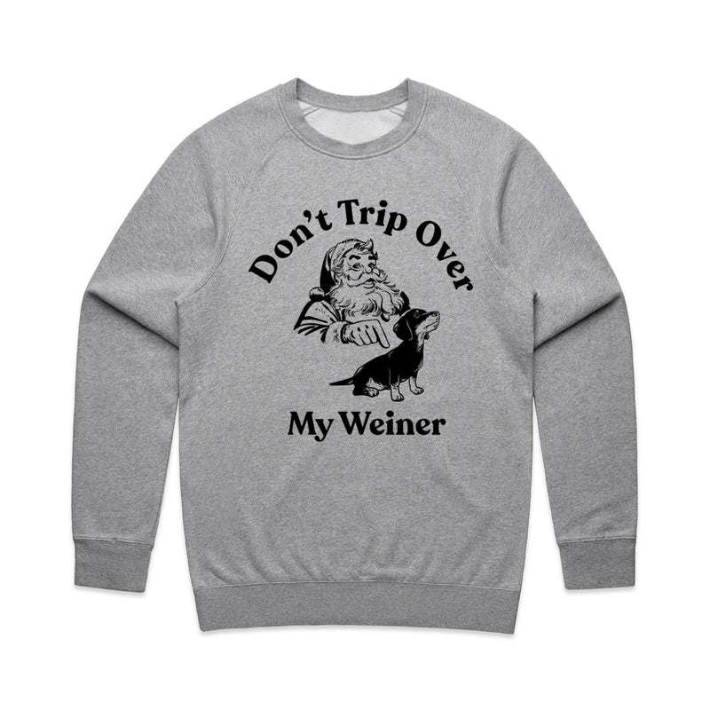 Load image into Gallery viewer, Unisex | Don&#39;t Trip Over My Weiner | Crewneck Sweatshirt - Arm The Animals Clothing LLC
