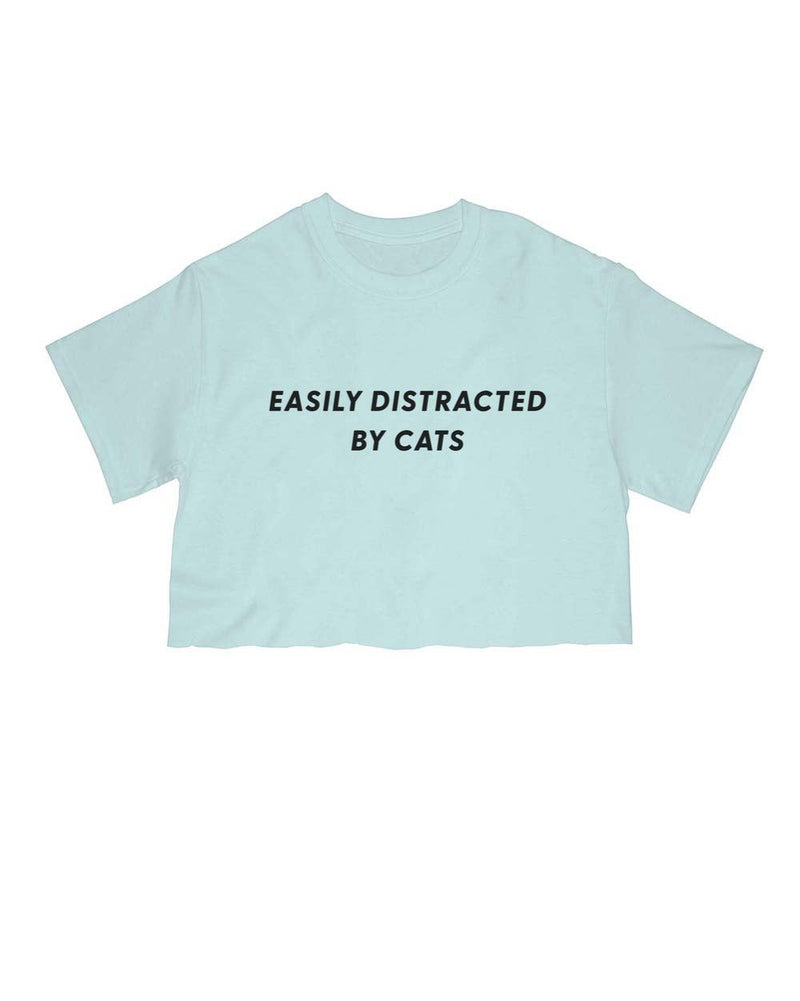 Load image into Gallery viewer, Unisex | Easily Distracted Cat | Cut Tee - Arm The Animals Clothing Co.
