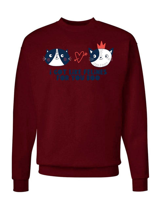 Unisex | Felines For You | Crewneck Sweatshirt - Arm The Animals Clothing Co.