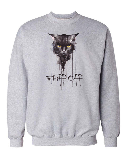 Unisex | Fluff Off | Crewneck Sweatshirt - Arm The Animals Clothing Co.