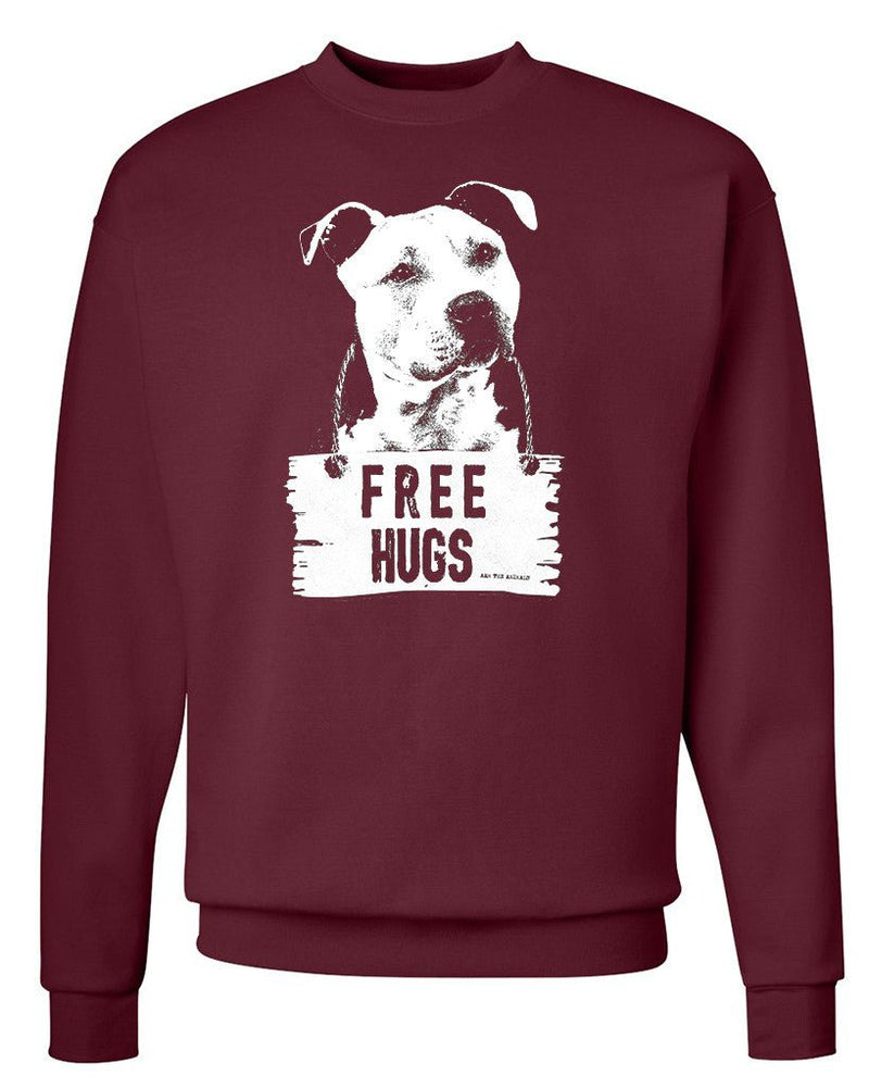 Load image into Gallery viewer, Unisex | Free Hugs Pittie | Crewneck Sweatshirt - Arm The Animals Clothing Co.
