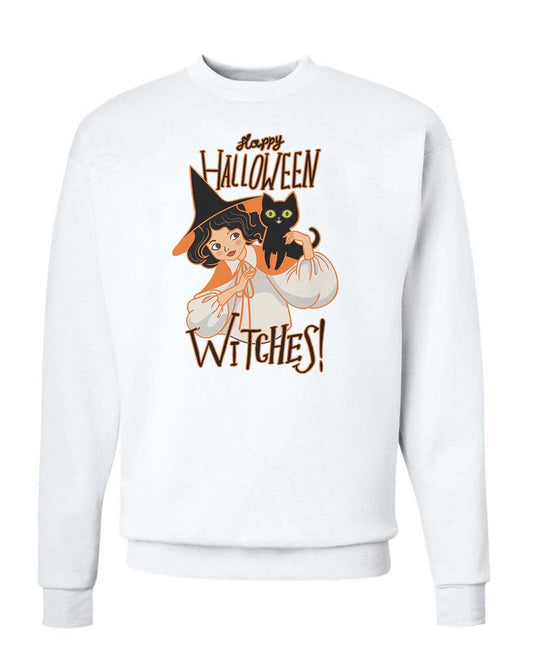 Unisex | Happy Halloween WITCHES | Crewneck Sweatshirt - Arm The Animals Clothing Co.