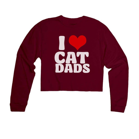 Unisex | I Love Cat Dads | Cutie Long Sleeve - Arm The Animals Clothing LLC