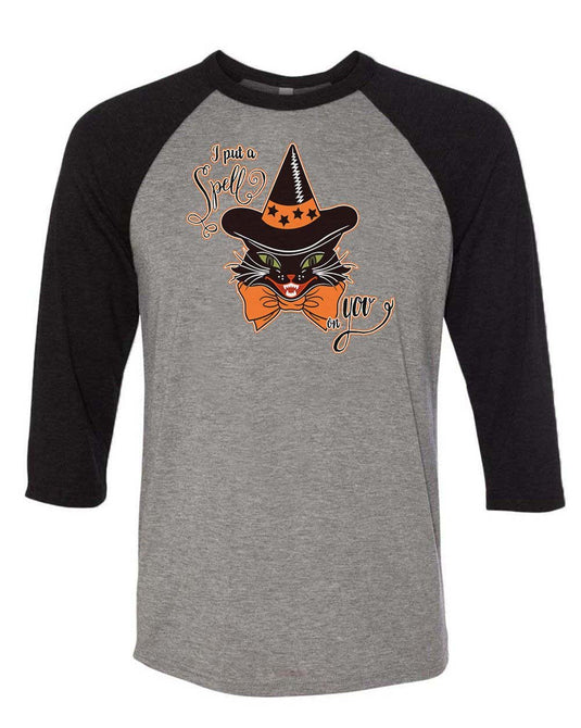 Unisex | I Put A Spell On You | 3/4 Sleeve Raglan - Arm The Animals Clothing Co.