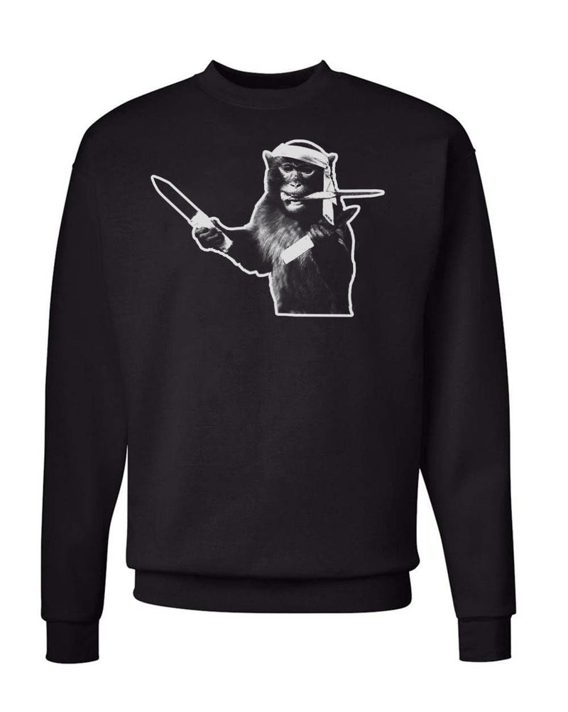 Load image into Gallery viewer, Unisex | I&#39;m Gonna Come At You Like A Spider Monkey | Crewneck Sweatshirt - Arm The Animals Clothing Co.
