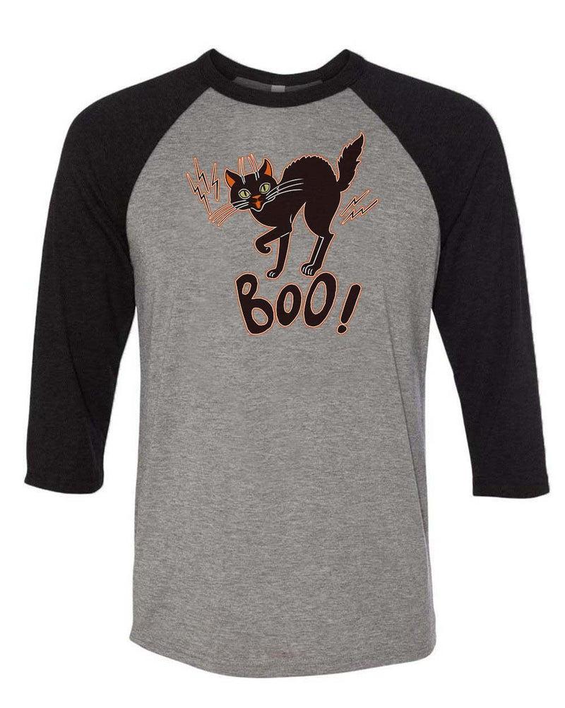 Load image into Gallery viewer, Unisex | Mew Boo | 3/4 Sleeve Raglan - Arm The Animals Clothing Co.
