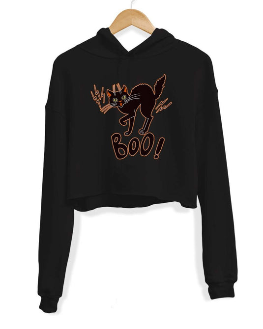 Unisex | Mew Boo | Crop Hoodie - Arm The Animals Clothing Co.
