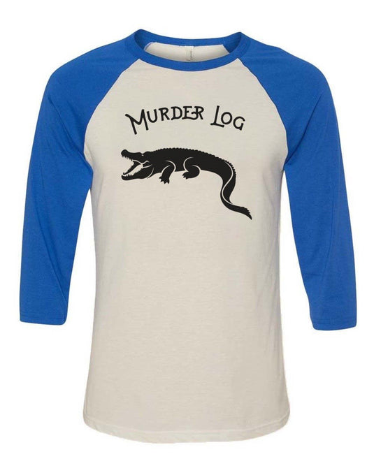 Unisex | Murder Log | 3/4 Sleeve Raglan - Arm The Animals Clothing Co.