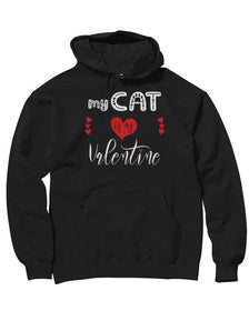 Unisex | My Cat is my Valentine | Hoodie - Arm The Animals Clothing Co.