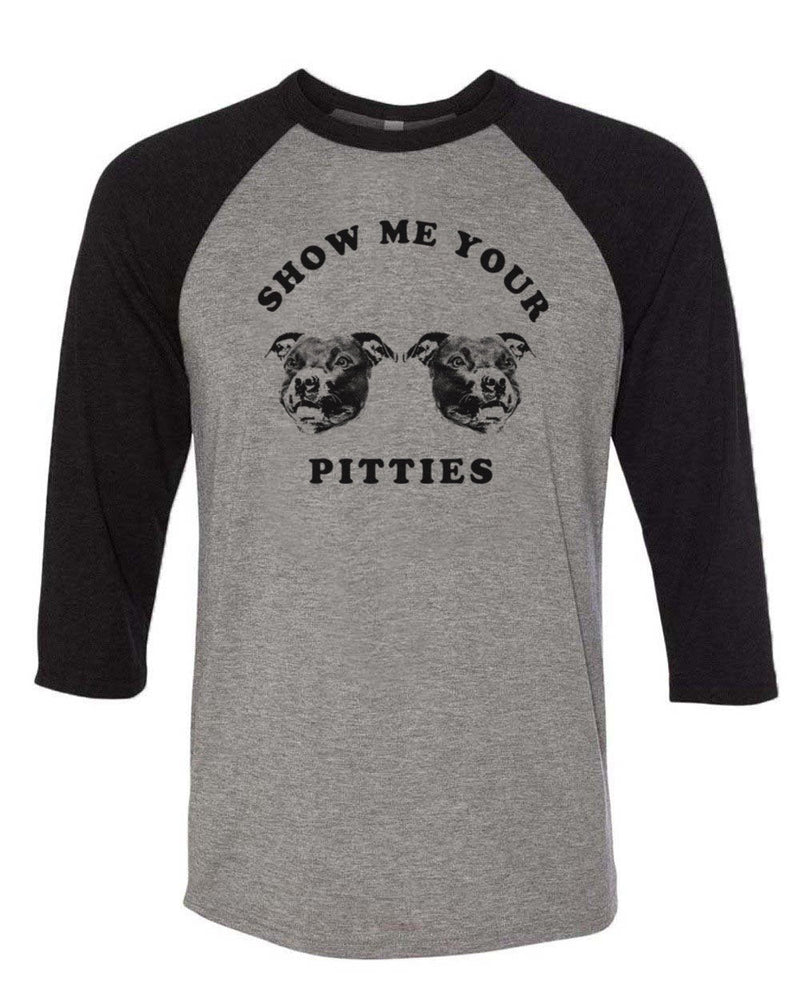 Load image into Gallery viewer, Unisex | My Pitties | 3/4 Sleeve Raglan - Arm The Animals Clothing Co.
