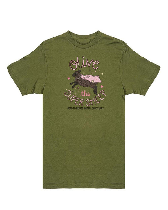 Unisex | Olive The Super Sheep | Crew - Arm The Animals Clothing Co.