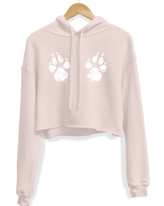 Unisex | Paw-sive Aggressive | Crop Hoodie - Arm The Animals Clothing Co.