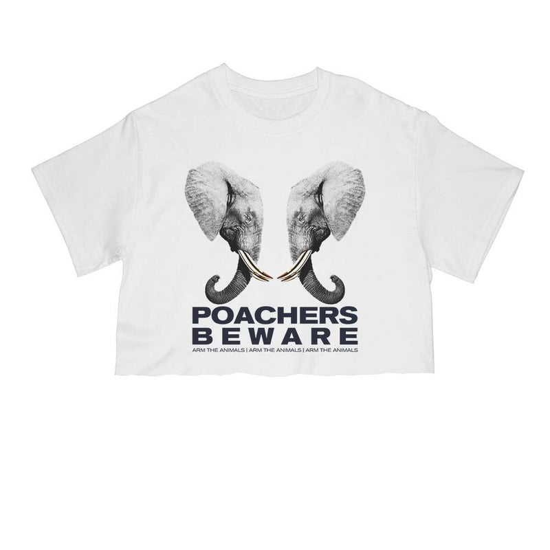 Load image into Gallery viewer, Unisex | Poachers Beware | Cut Tee - Arm The Animals Clothing Co.
