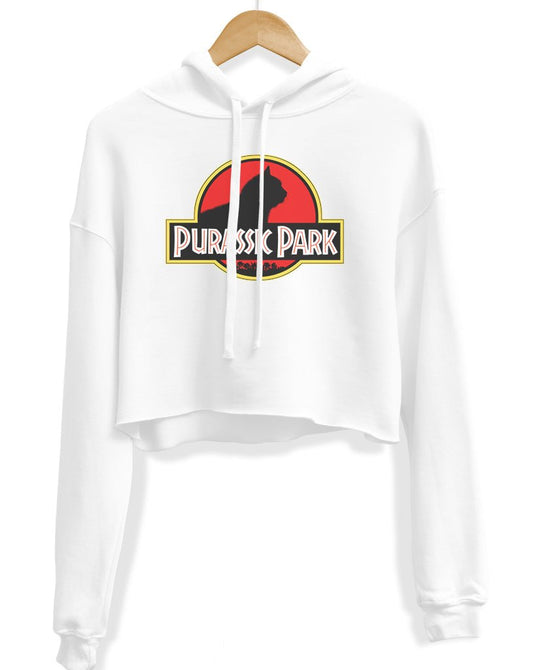 Unisex | Purassic Park | Crop Hoodie - Arm The Animals Clothing Co.