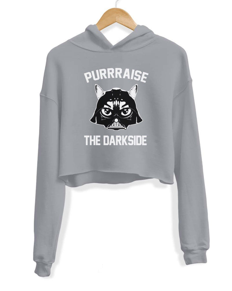 Load image into Gallery viewer, Unisex | Purraise The Darkside | Crop Hoodie - Arm The Animals Clothing Co.
