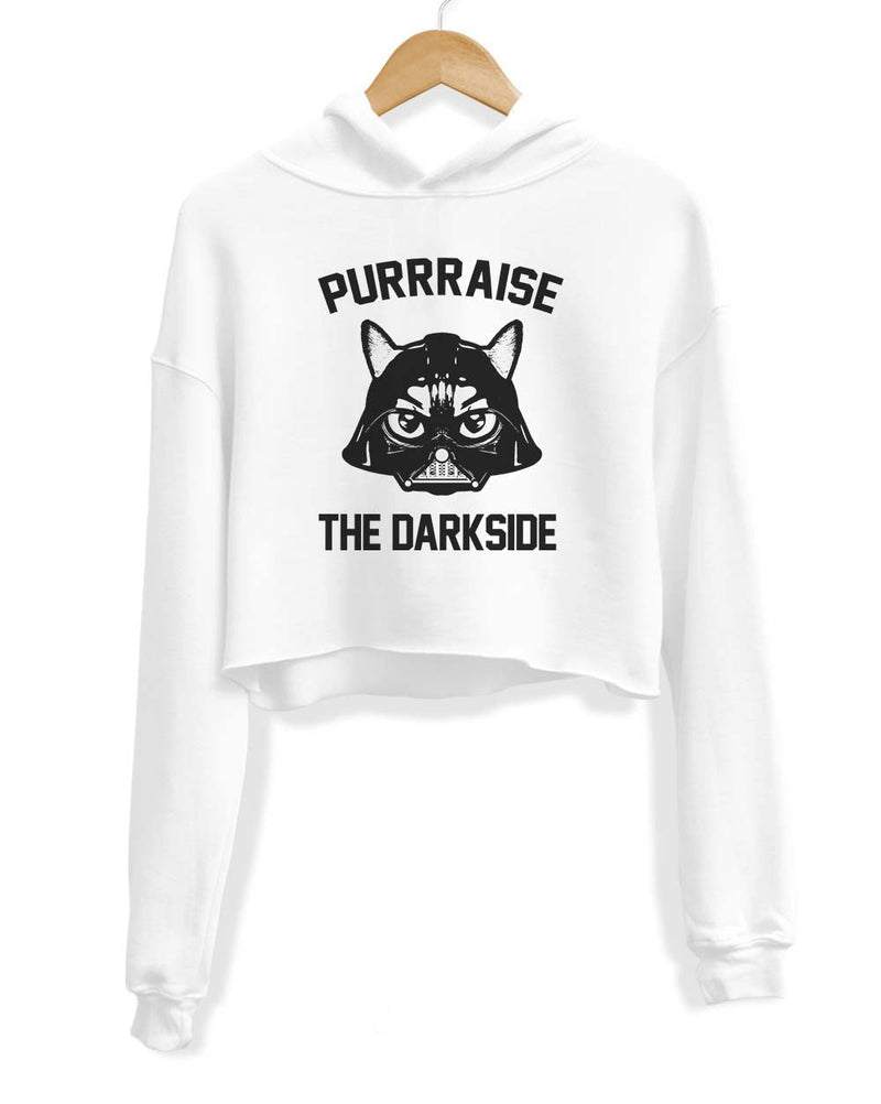 Load image into Gallery viewer, Unisex | Purraise The Darkside | Crop Hoodie - Arm The Animals Clothing Co.
