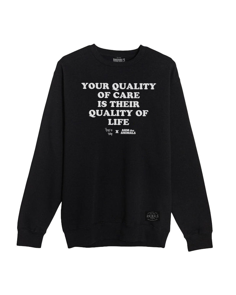 Load image into Gallery viewer, Unisex | Quality Of Care | Crewneck Sweatshirt - Arm The Animals Clothing LLC
