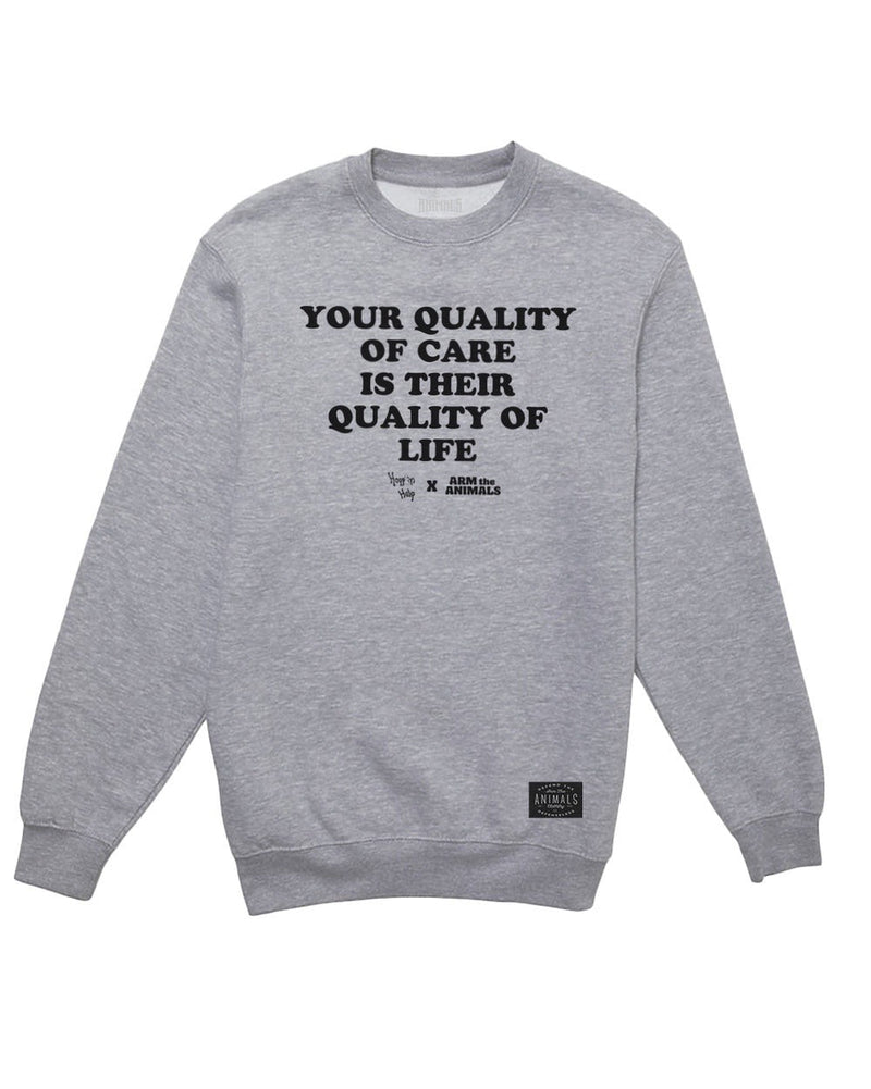 Load image into Gallery viewer, Unisex | Quality Of Care | Crewneck Sweatshirt - Arm The Animals Clothing LLC
