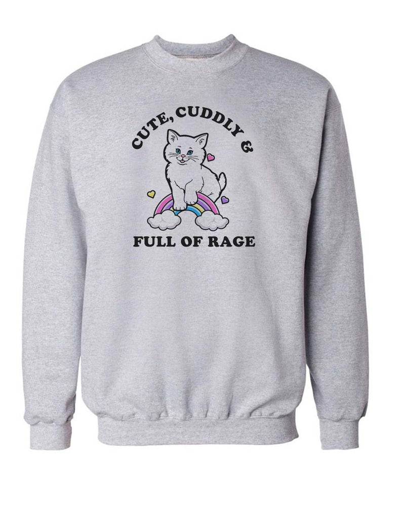 Load image into Gallery viewer, Unisex | Rage Kitty | Crewneck Sweatshirt - Arm The Animals Clothing Co.
