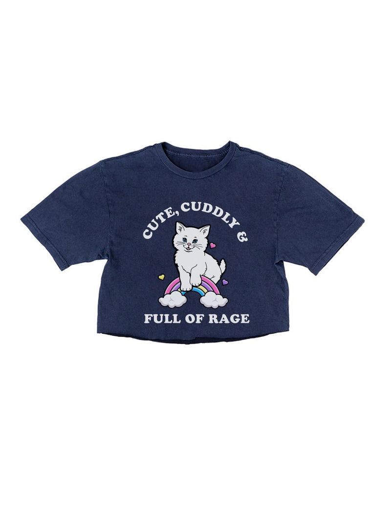 Load image into Gallery viewer, Unisex | Rage Kitty | Cut Tee - Arm The Animals Clothing Co.
