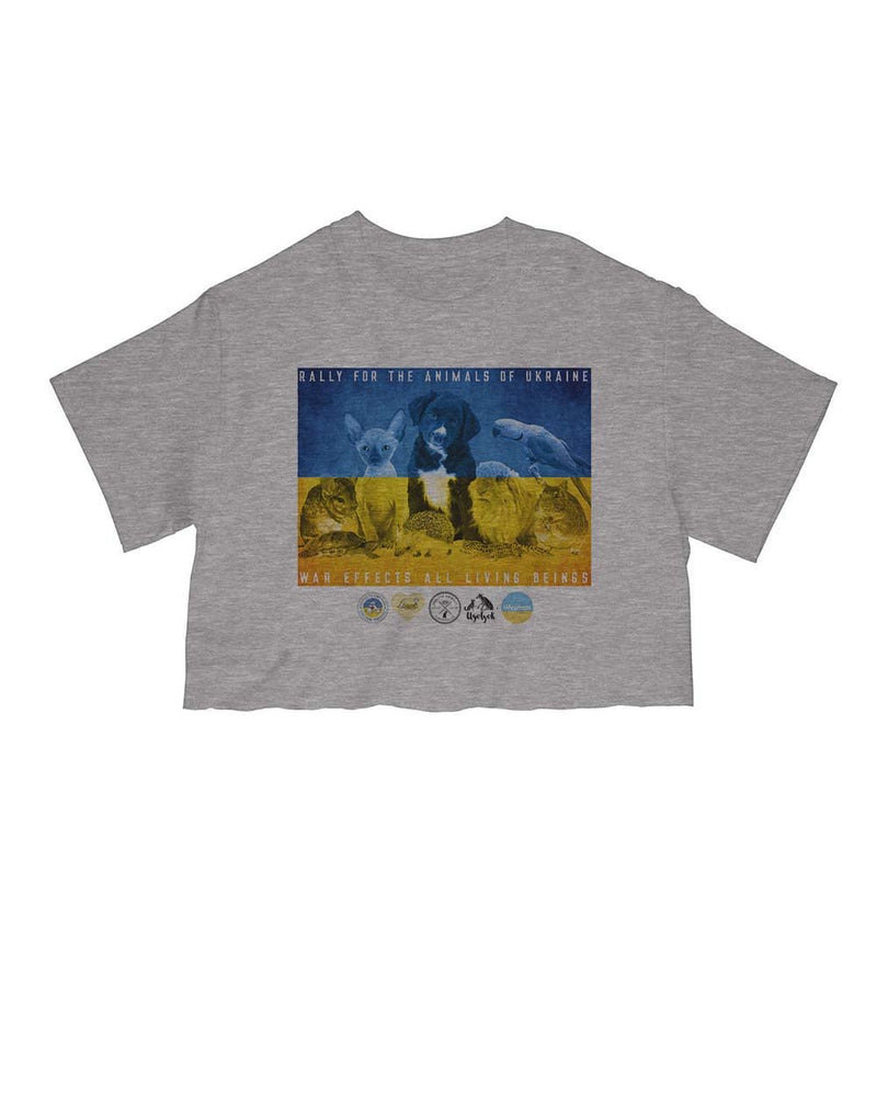 Load image into Gallery viewer, Unisex | Rally For Ukraine | Cut Tee - Arm The Animals Clothing Co.
