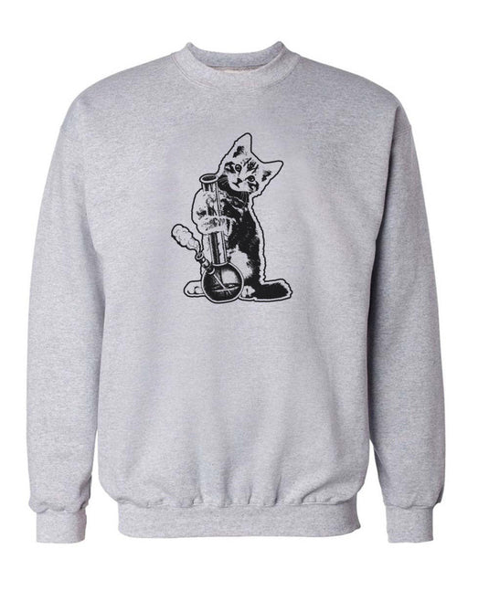 Unisex | Reefer Kitty | Crewneck Sweatshirt - Arm The Animals Clothing Co.